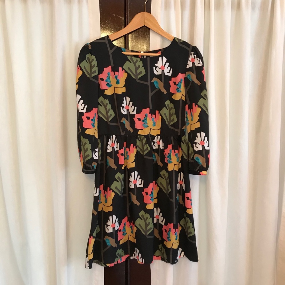 Dress Fossil Small Floral Vibrant Colorful